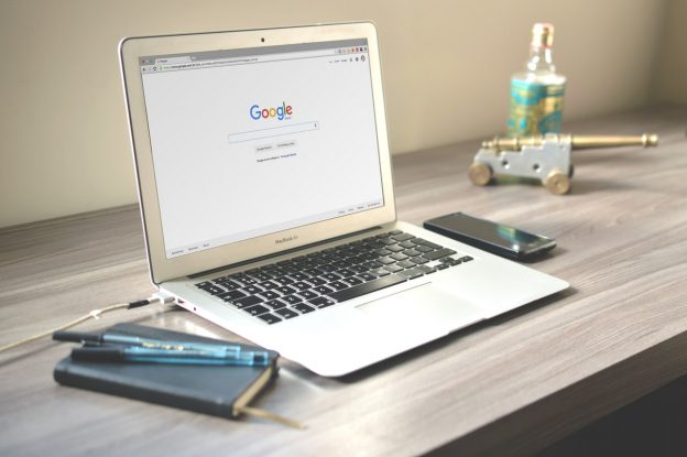 a laptop on the table